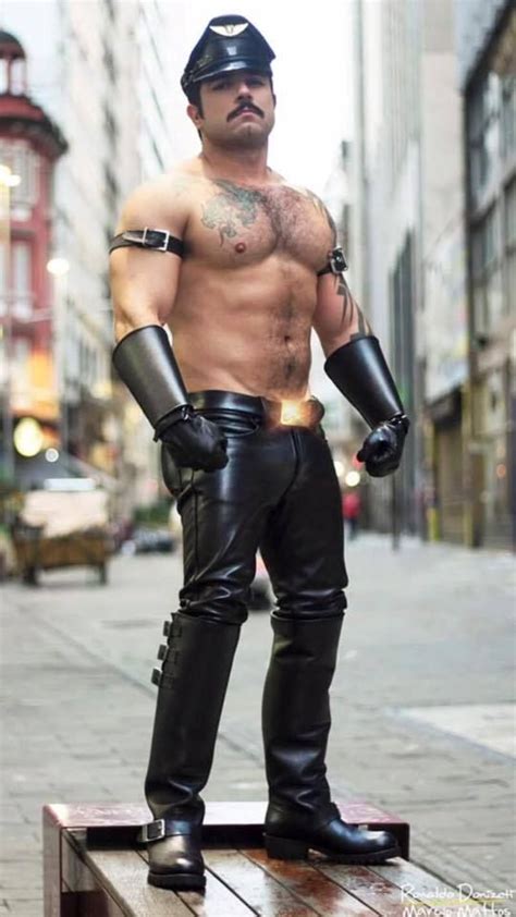 the leather guy|leather guy in trouble.